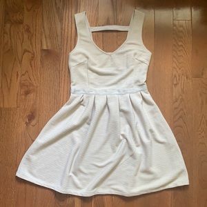 Textured cream dress